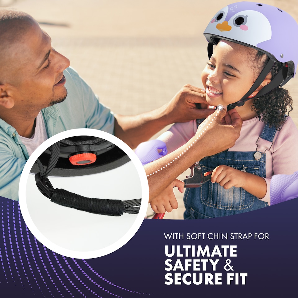 image 1 of Kayman Kids Bike Helmet with Knee Elbow and Wrist Pads for Ages 3 to 12