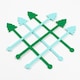 image 4 of Christmas Tree Green Acrylic Drink Stirrers - Pack of 6
