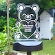 image 2 of Personalised Bear Memorial Outdoor Solar Light