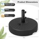 image 2 of COSTWAY 50 cm Round Umbrella Base Stand Patio Umbrella Holder