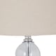 image 5 of First Choice Lighting Set of 2 Chrome Two Ball Table Lamps with Natural Linen Shades Chrome | Brown