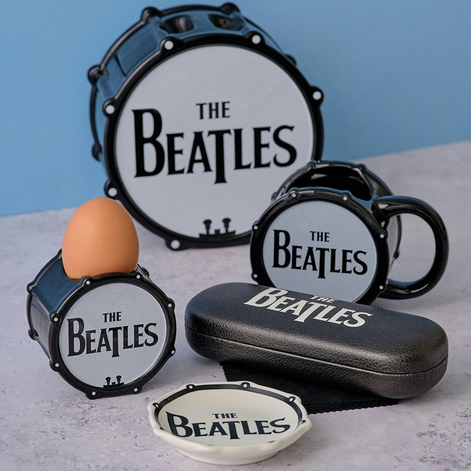 image 1 of Cookie Jar Ceramic Boxed (16cm) - The Beatles (Drum)