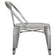 image 3 of Interiors by Premier Grey Chair with Metal Frame, Comfy Grey Outdoor Metal Chair, Effortless Cleaning Metal Chair