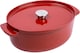 image 1 of KitchenAid Cast Iron Casserole Dish, Non-Stick 30cm, 5.6L Cooking Pot with Lid, Empire Red
