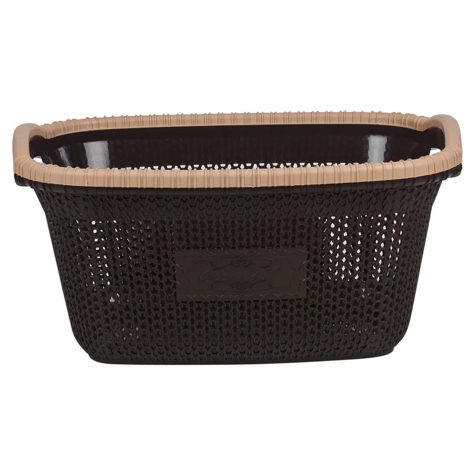 image 1 of 40L Violetta Laundry Baskets with Handles | Brown | 1