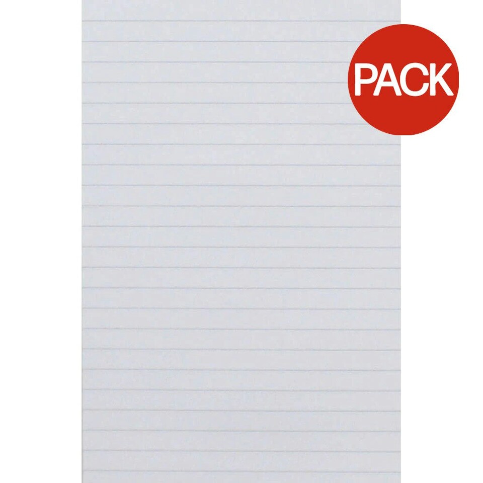 Just Stationery Reporter Notepad (Pack of 12) - White - One Size