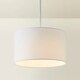 image 3 of ValueLights Reni Small White Pendant Shade White