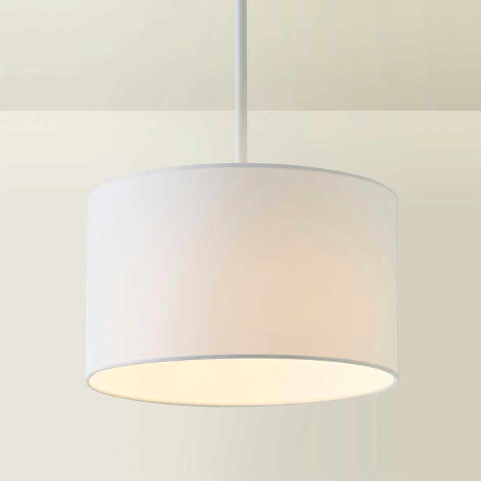 image 1 of ValueLights Reni Small White Pendant Shade White