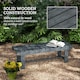 image 4 of Outsunny 1.1M Outdoor Garden Bench Patio Loveseat Fir Wood 2 Person Grey