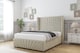 image 2 of Sloomy Rutherford Cream Plush Divan Bed With Mattress 2 Drawers Footend With 54" Wingback Headboard & 12" Matching Footboard 5' King | Cream | Cream | King | 1