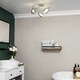image 2 of BHS Arya 3 Light Flush Bathroom Ceiling Light | Silver | Chrome | 1