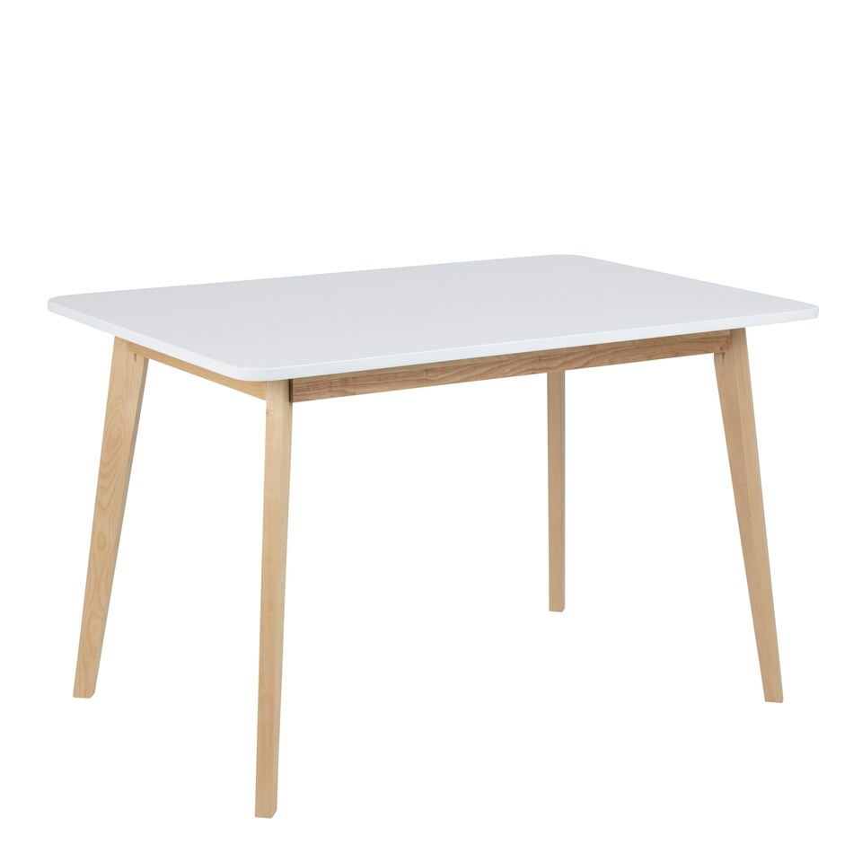 image 1 of Raven Dining Table in White & Oak