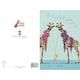 image 4 of Lovely Sister Party Giraffes & Cocktail Birthday Card