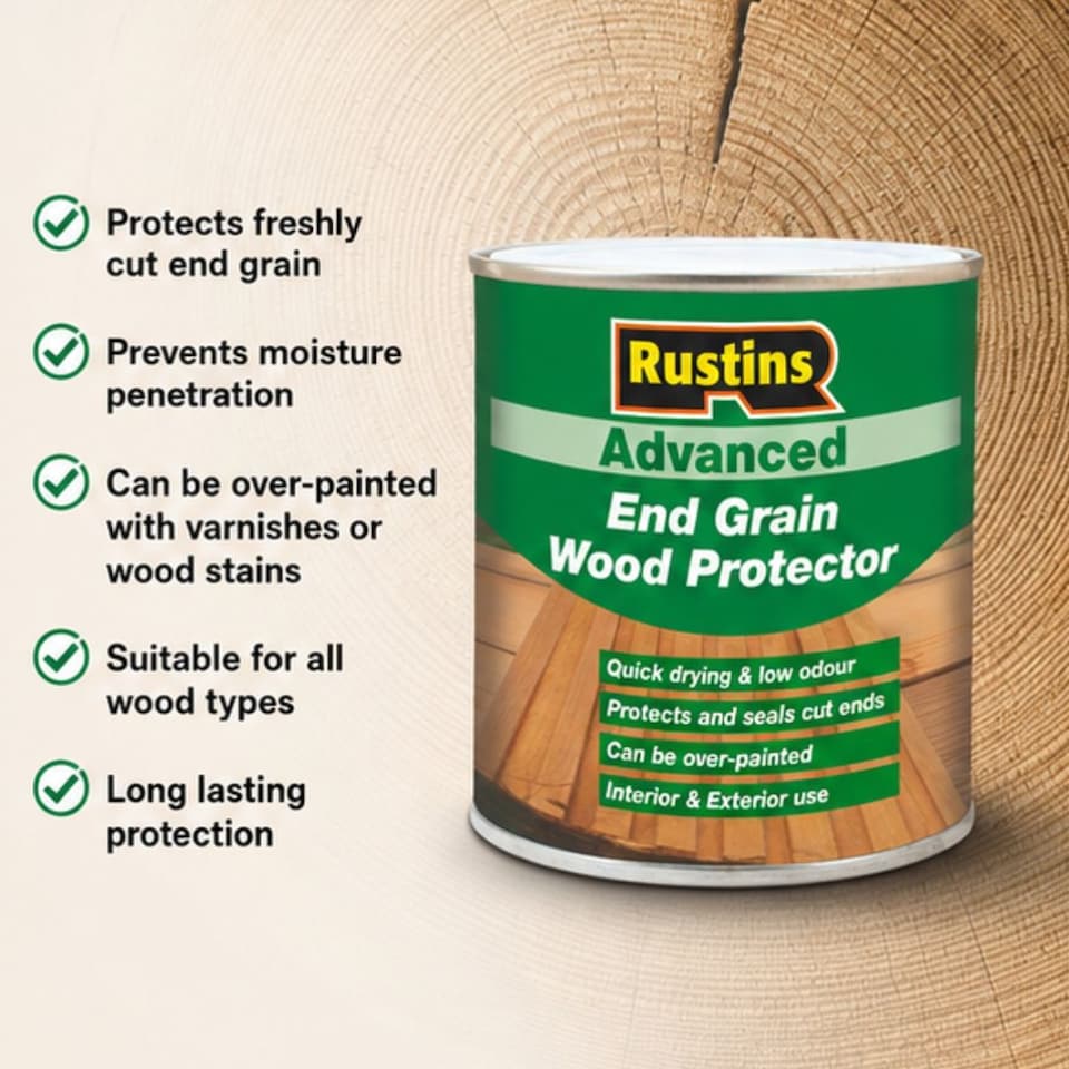 image 1 of Rustins End Grain Wood Preserver Green 500ml
