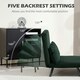 image 5 of HOMCOM Click Clack 2 Seater Sofa Bed for Living Room, Guest Room, Green Green | green