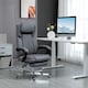 image 2 of HOMCOM Executive Office Chair Reclining Office Chair with Headrest Dark Grey