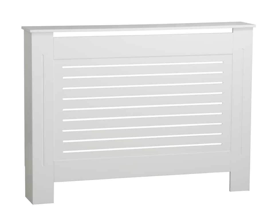 image 1 of Modern Wooden Radiator Cover MDF Grill Shelf Cabinet Furniture | White | Medium White