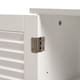 image 4 of Living and Home Under Sink Bathroom Cabinet with 2 Shutter Doors White