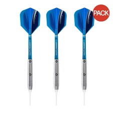 Harrows Genesis Tungsten Darts (Pack Of 3) - Silver/Blue - 26g