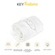 image 1 of MONHOUSE Premium Soft Fleece Electric Blanket - Heated Under Blanket - Detachable Controller & Machine Washable - 3 Heat Settings - Double 120x135cm - White