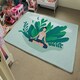 image 4 of Woman Meditating (Rug) Green | XL