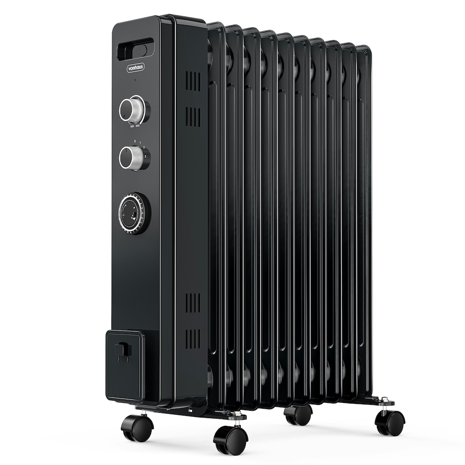 image 1 of VonHaus Oil Filled Radiator 11 Fin Portable Electric Heater