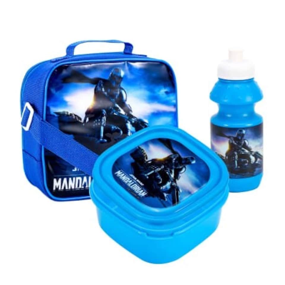 image 1 of Star Wars: The Mandalorian Childrens/Kids Lunch Box Set - Blue - One Size