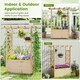 image 5 of COSTWAY Raised Garden Bed Wooden Planter Box Natural N/A