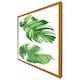 image 1 of Twin botanical leaves (Picture Frame) Brown | Oak | M