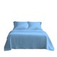 image 1 of Microfibre Soft Touch Flat Sheet Plain Dyed Bed Linen Blue | Blue | Sky Blue | Single