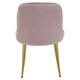 image 5 of Interiors by Premier Dusky Pink Velvet Dining Chair, Mid-Century Modern Pink and Gold Velvet Dining Chairs, Luxury Dining Chair