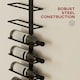 image 10 of HOMCOM Wall Mount Wine Rack, Wall Wine Rack for 10 Wine Bottles, Black