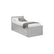 image 2 of Premier Light Grey Day Bed Single 3ft (90cm) + Pull Out Bed (Guest Bed)