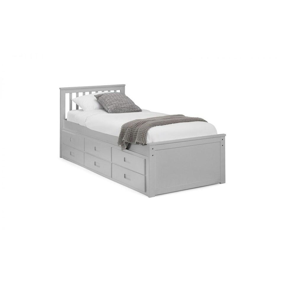 image 1 of Premier Light Grey Day Bed Single 3ft (90cm) + Pull Out Bed (Guest Bed)