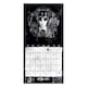 image 3 of Wednesday 2025 Wall Calendar - Black/Blue/White - One Size