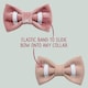 image 4 of Tails of Glory Pink Tweed and Velvet Bow Set