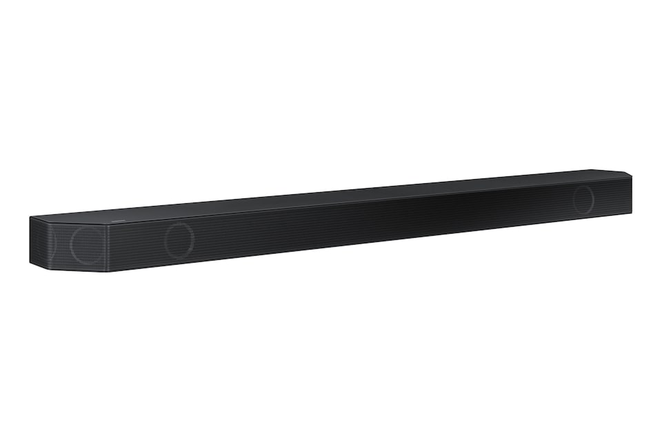 image 1 of Samsung Q990D Q-Series 11.1.4ch Cinematic Soundbar with Subwoofer and Rear Speakers (2024) | Black | Black