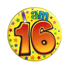 Expression Factory I Am 16 Giant Badge - Multicoloured - One Size