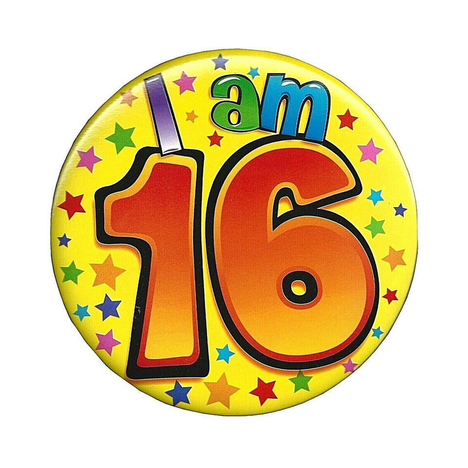 Expression Factory I Am 16 Giant Badge - Multicoloured - One Size