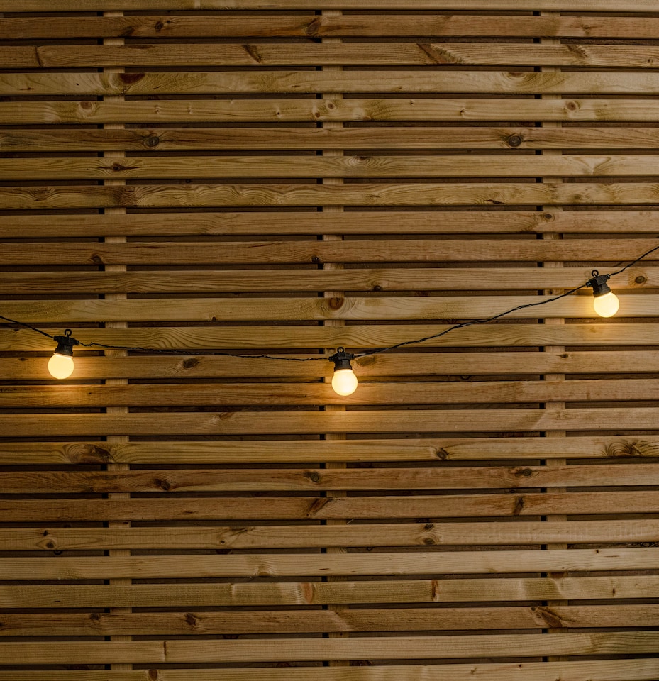 image 1 of Set of 20 Indoor Outdoor Connectable Party Festoon Lights with Warm White LEDs