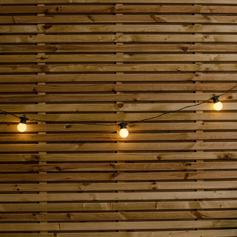 image 1 of Set of 20 Indoor Outdoor Connectable Party Festoon Lights with Warm White LEDs