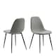 image 1 of Wilma Dining Chair in Light Grey Set of 4