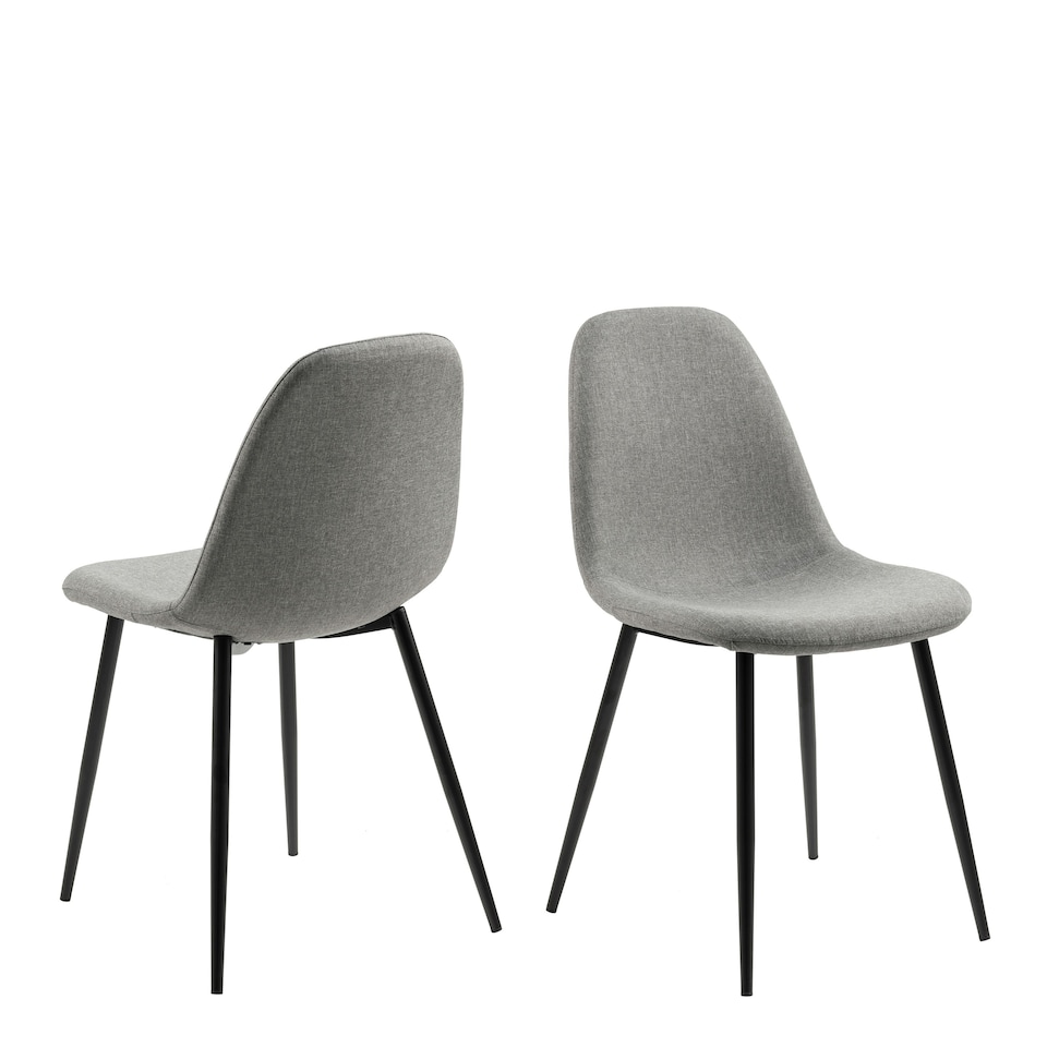 image 1 of Wilma Dining Chair in Light Grey Set of 4