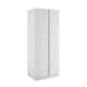 image 1 of J-Pull Handleless White Double Wardrobe with Double Rail White