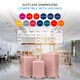image 2 of Flight Knight Premium Lightweight Suitcase - Built-in Side Lock with USB Port - 8 Spinner Wheels - Hard Shell Carry On Or Check in Luggage 100 Airlines Approved Pink | Rose Gold | Large