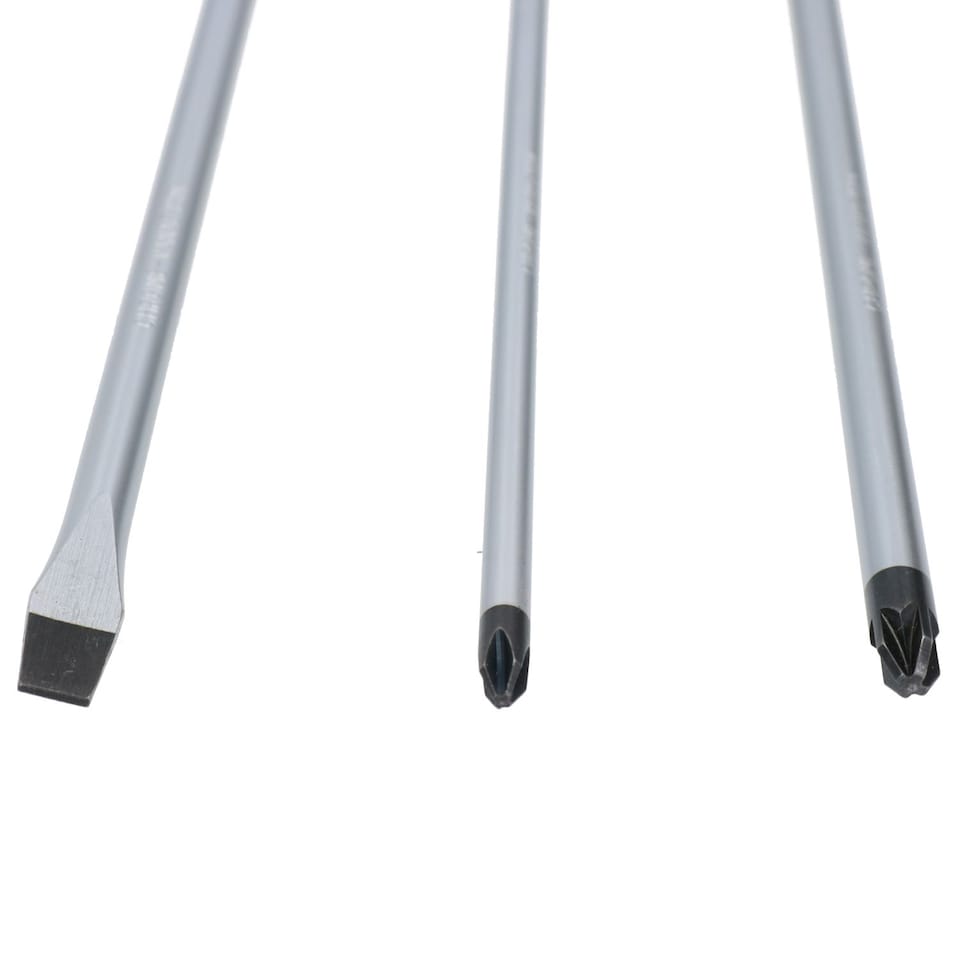 image 1 of Screwdriver Set Extra Long 3pc 390mm ( flat / Pozi / Philips ) By U S Pro AT745