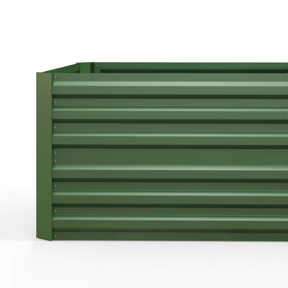 image 1 of Outsunny Galvanised Steel Outdoor Raised Bed w/ Reinforced Rods, Green