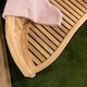 image 3 of Charles Bentley Solid Wooden Teak Garden Outdoor San Diego Bench 5.2Ft 3 Seater