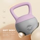 image 4 of SPORTNOW Soft Kettlebell, 10kg Kettle Bell with Non-Slip Handle for Home Gym Weight Lifting and Strength Training, Purple and Grey