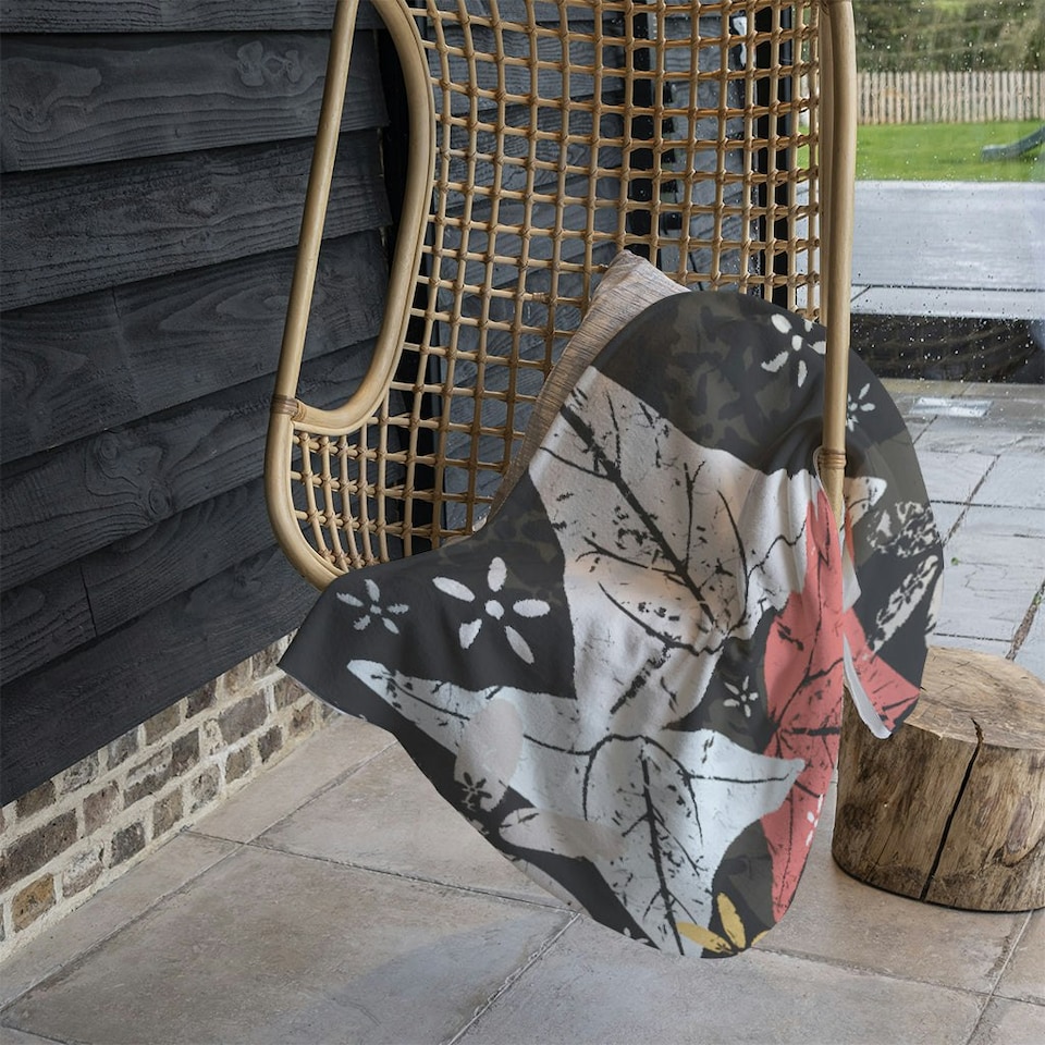 image 1 of Leaves And Flowers. Autumn pattern (Blanket)